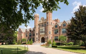 A photograph of Main Hall at Wagner College, Staten 