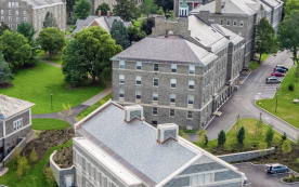 Colgate University's historic campus in Hamilton, New York, 